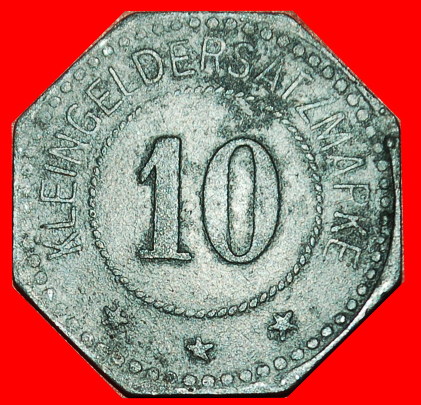  Ⰶ NUREMBERG (1917-1918): GERMANY NEUSTADT PALANINATE ★10 PFENNIGS 1917 LION!★LOW START ★ NO RESERVE!   