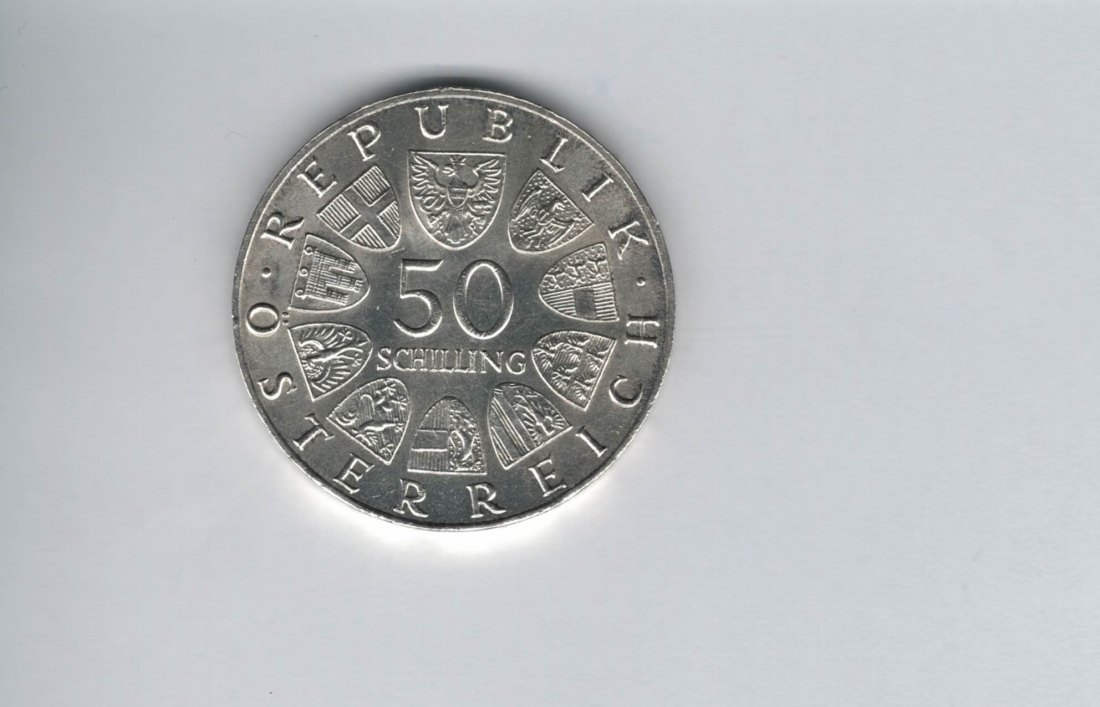  50 Schilling 1967 100 Jahre Donauwalzer Österreich 2. Republik silber Spittalgold9800 (4584/6)   