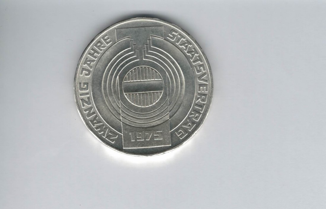  100 Schilling 1975 20 Jahre Staatsvertrag silber Österreich 2. Republik (01914/3)   