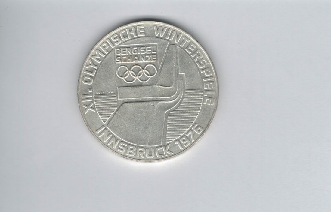  100 Schilling 1976 Berg Isel Schanze Innsbruck Wien Olypm. Winterspiele Ag Österreich2.Rep (01914/9)   