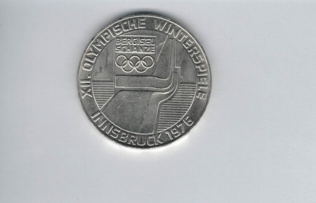  100 Schilling 1976 Berg Isel Schanze Innsbruck Hall Olypm. Winterspiele Ag Österreich (01914/10   