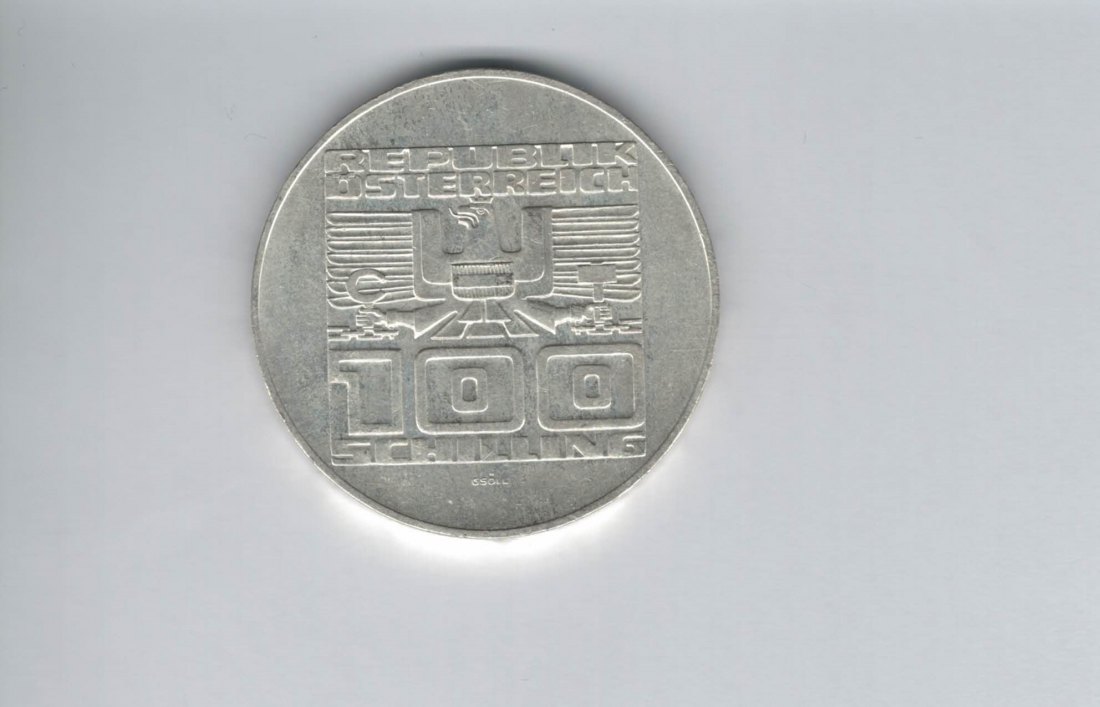  100 Schilling 1976 Kärnten Herzogstuhl 1000 Jahre Österreich 2. Republik Ag (01914/12)   