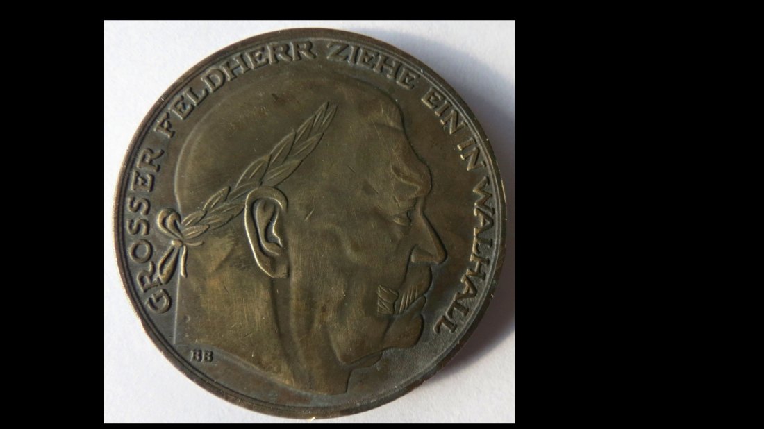  Medaille Deutschland; Drittes Reich,1934, unbekanntes Material, wohl spätere Prägung   