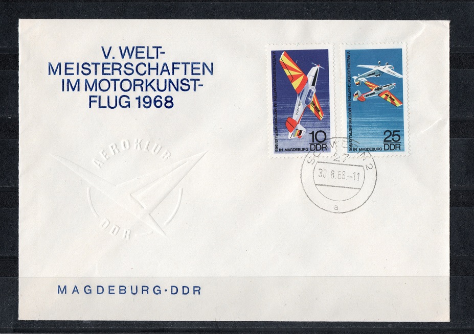  DDR 1968 Mi.1391-1392 Kompl.-Satz **Postfr.-Gestempelt auf ETB   