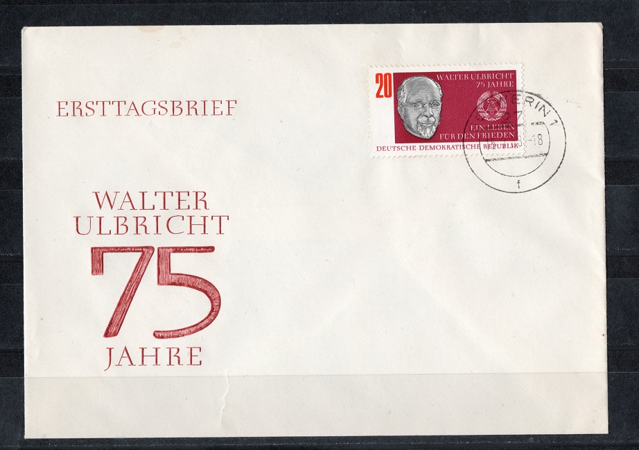  DDR 1968 Mi.1383 **Postfr.-Gestempelt auf ETB   