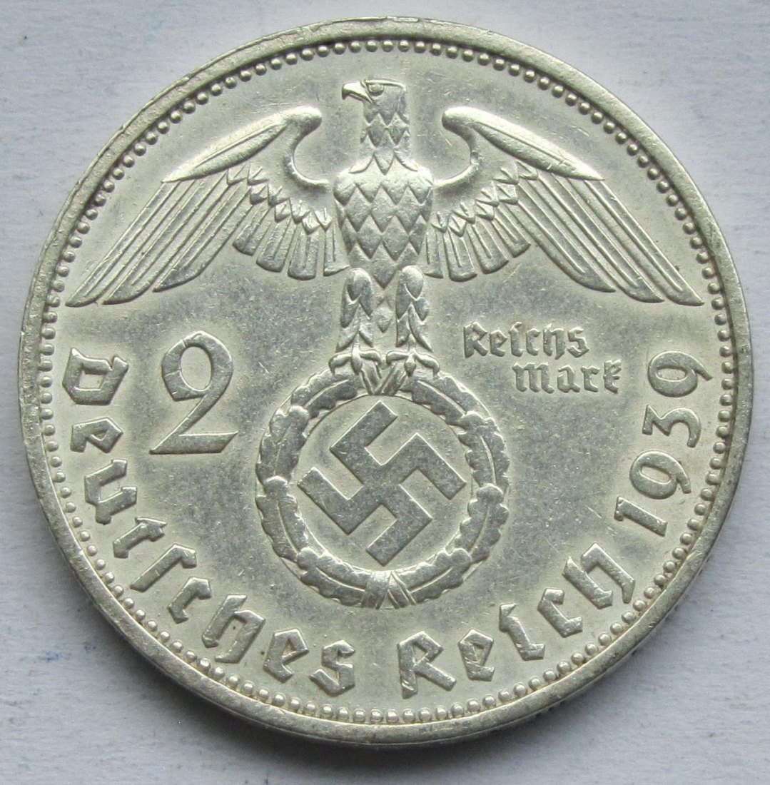  Deutsches Reich: 2 Mark 1939 E   