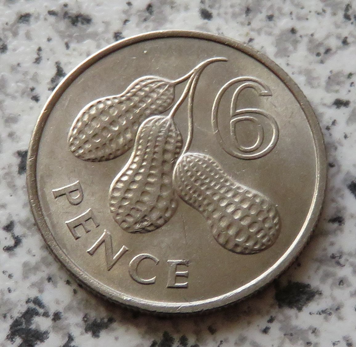  Gambia 6 Pence 1966   