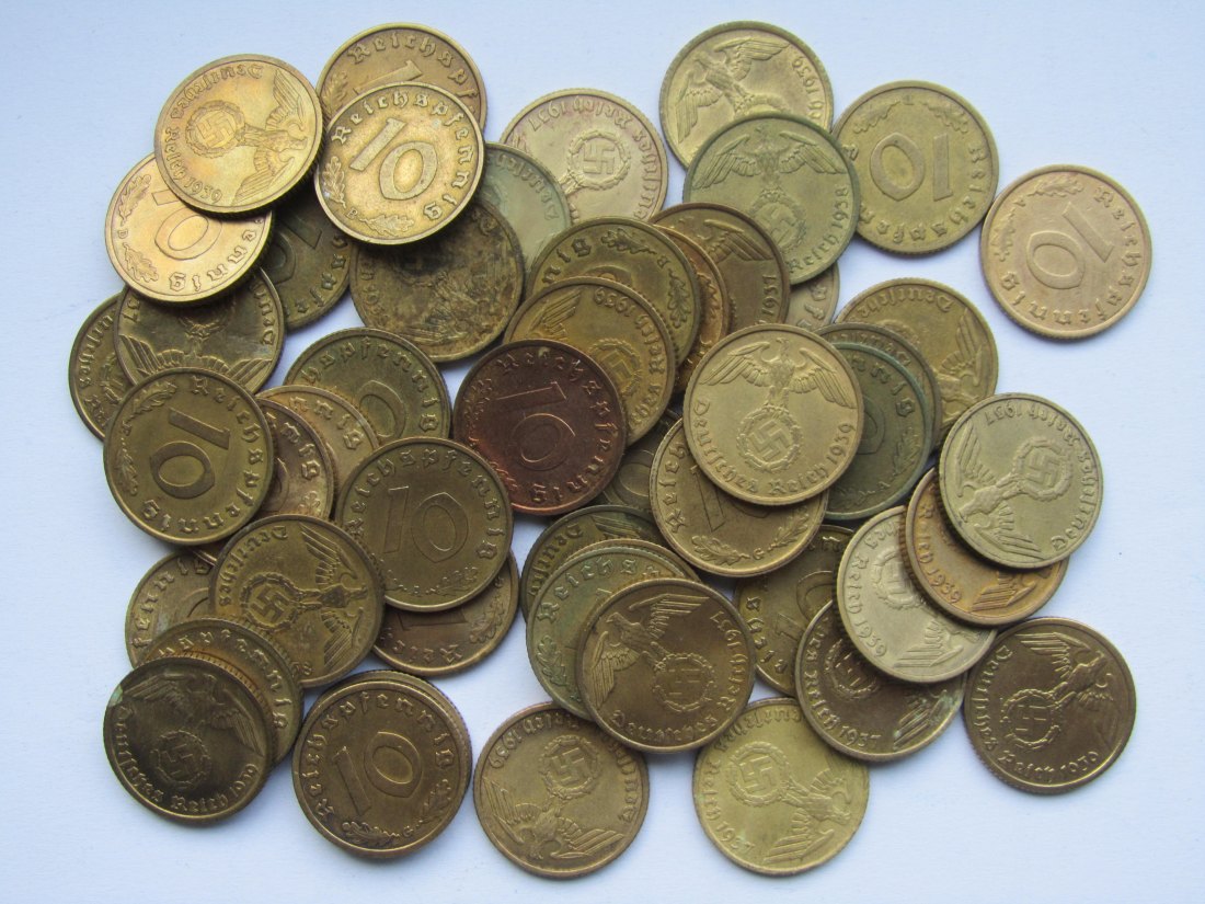  Deutsches Reich: 50 x 10 Pfennig (Jaeger 364)   