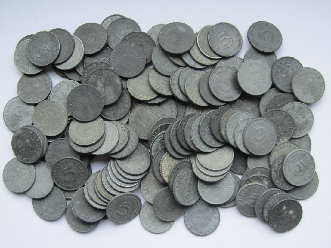  Deutsches Reich: 150 x 5 Pfennig Zink (Jaeger 370)   