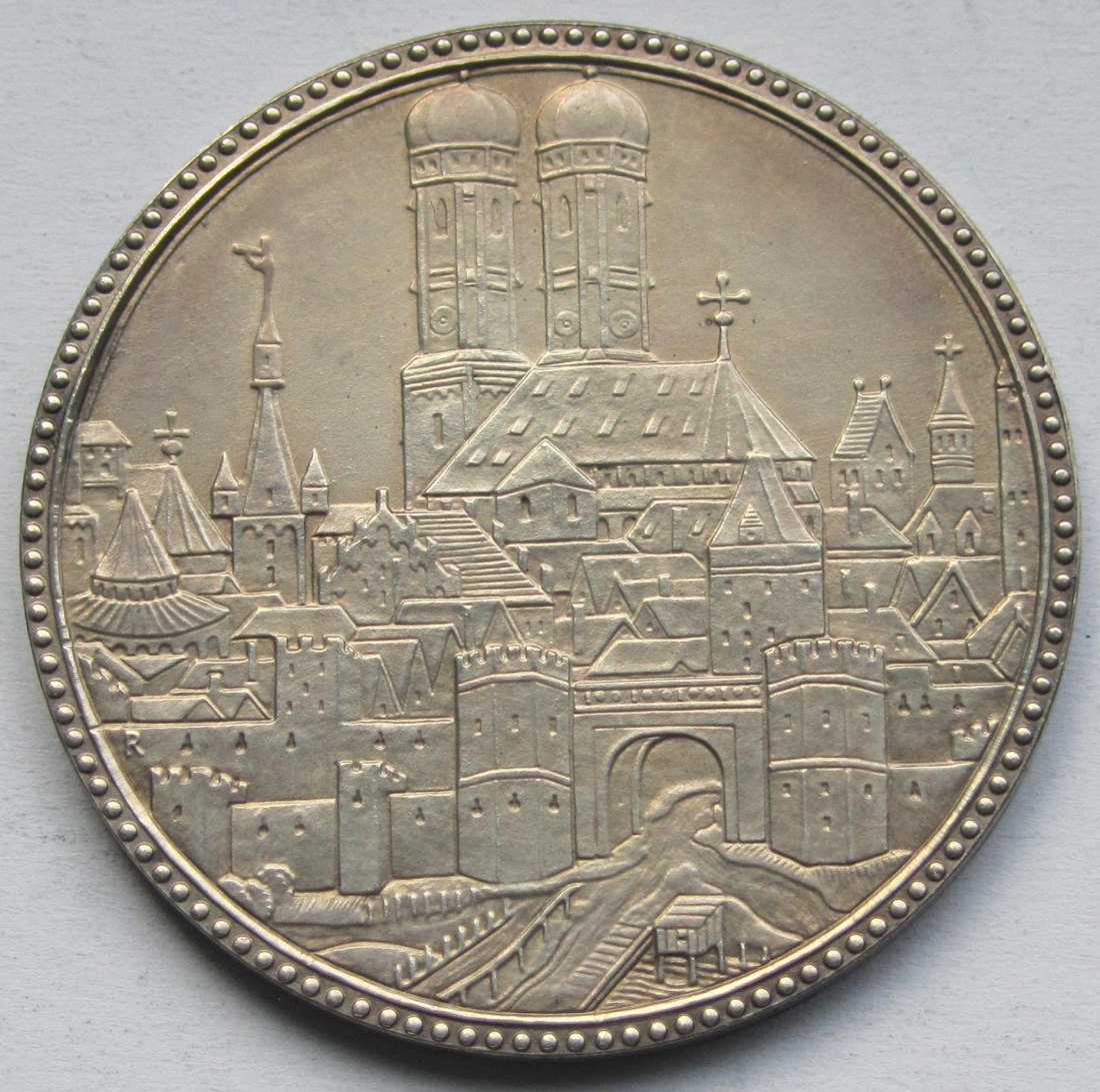  Silbermedaille 800 Jahre München 1958 / Stadttaler, 27,5 g   