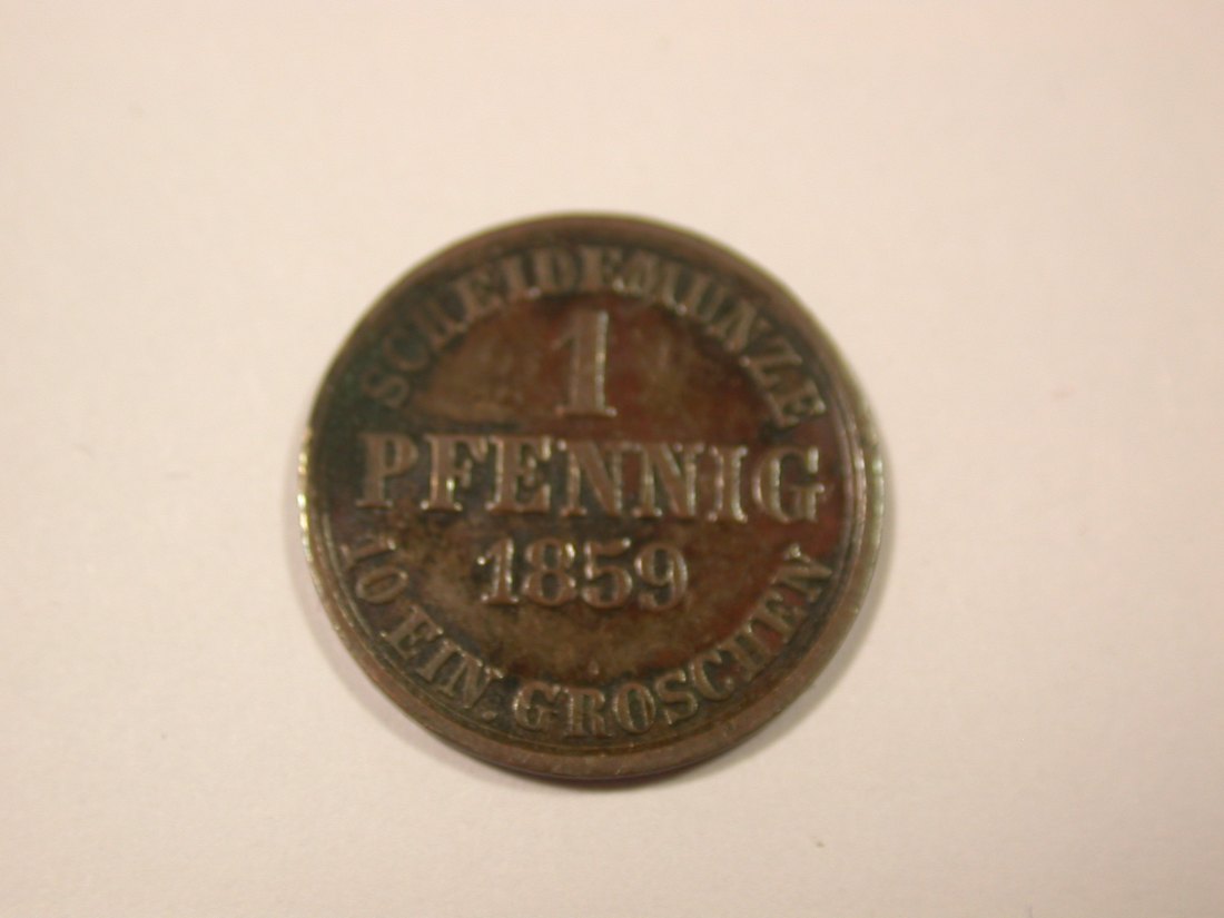  I7  Braunschweig  1 Pfennig 1859 in ss   Originalbilder   