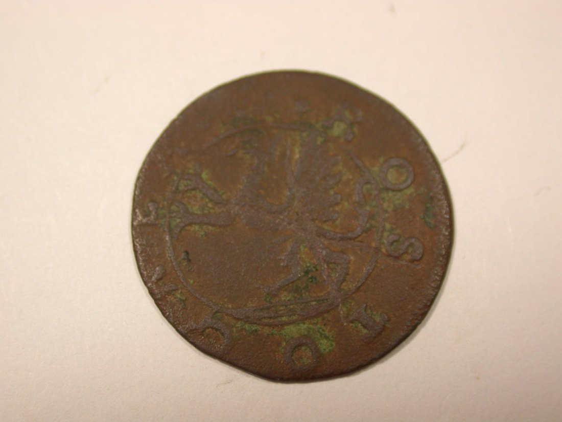  I7  Rostock 1 Pfennig 1782 in s-ss gewellt   Originalbilder   