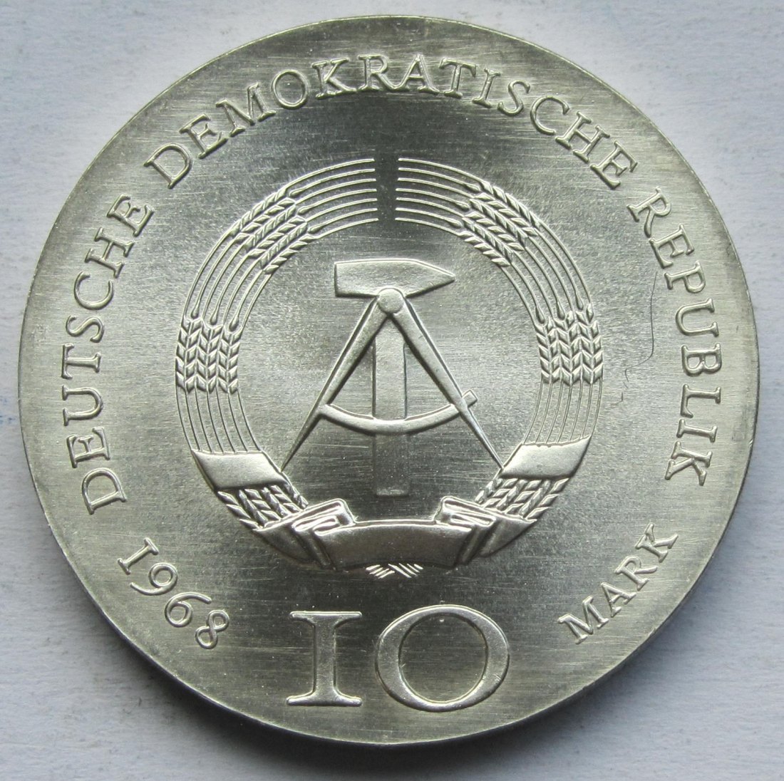  DDR: 10 Mark Gutenberg 1968   