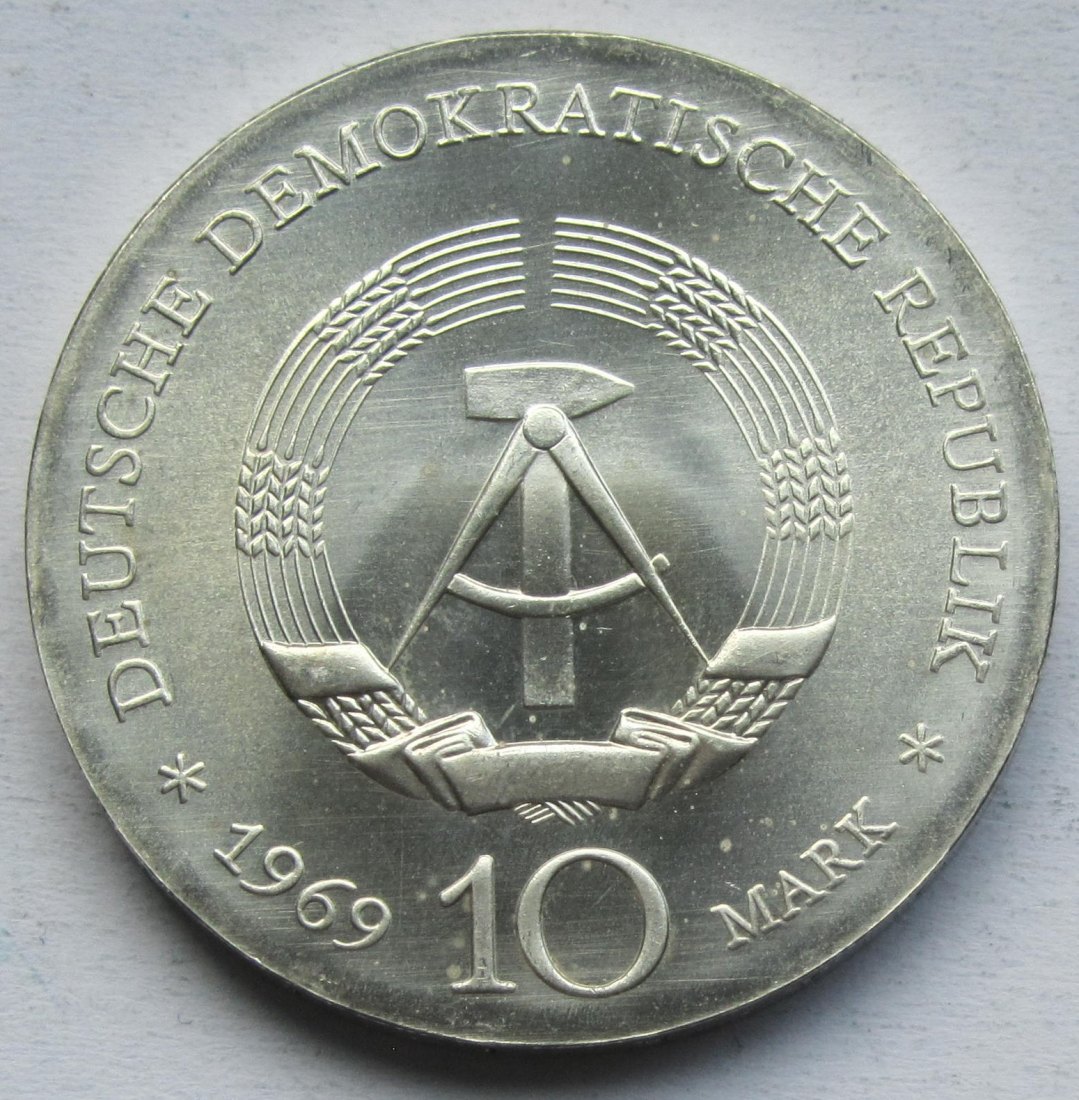  DDR: 10 Mark Böttger 1969   