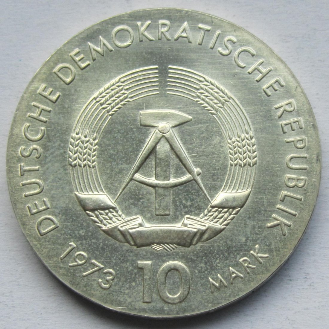  DDR: 10 Mark Brecht 1973   