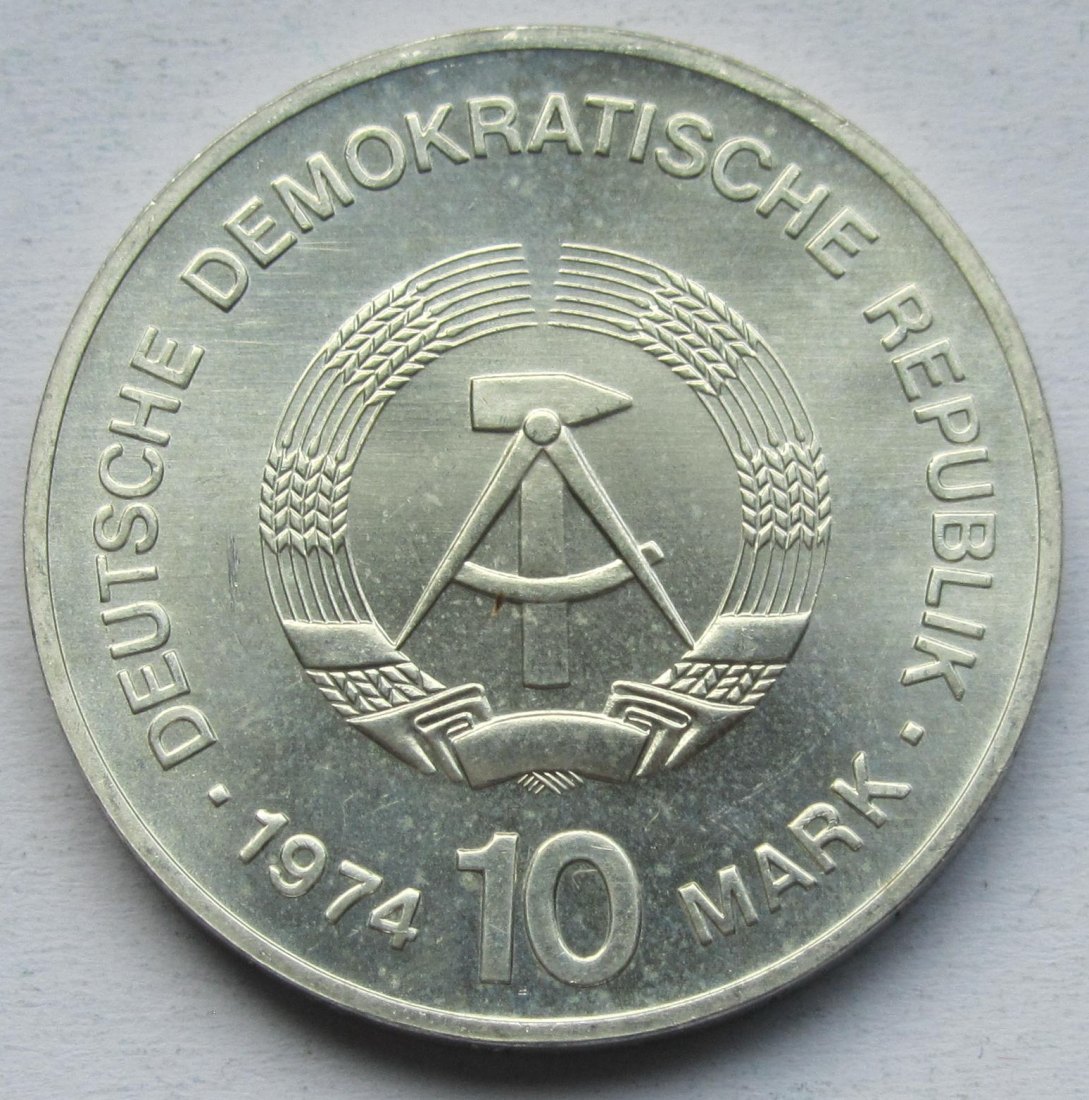  DDR: 10 Mark Städtemotiv 1974   