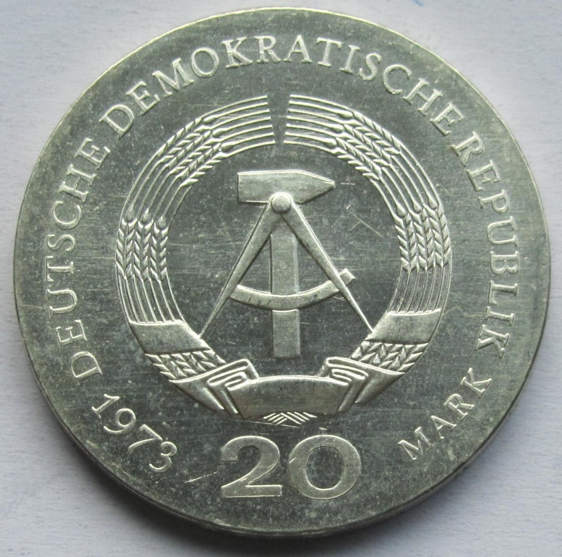  DDR: 20 Mark Bebel 1973   