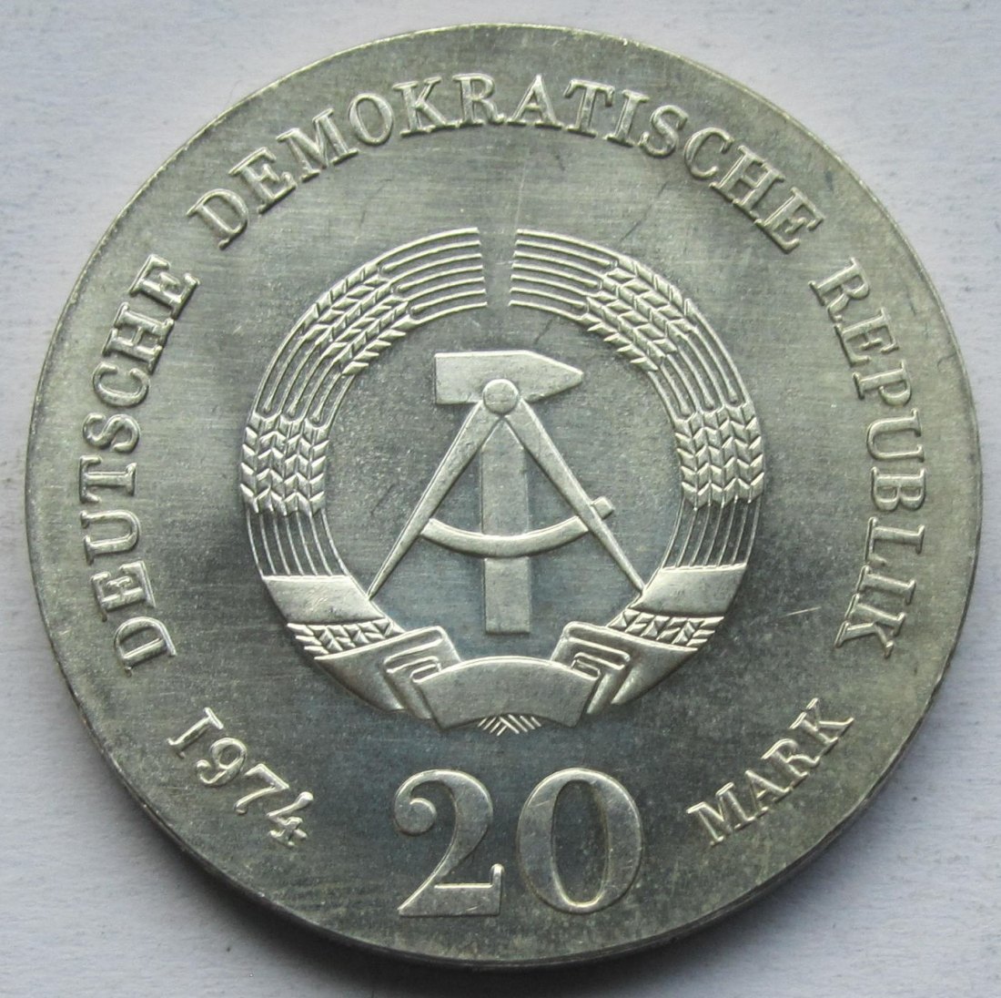  DDR: 20 Mark Kant 1974   