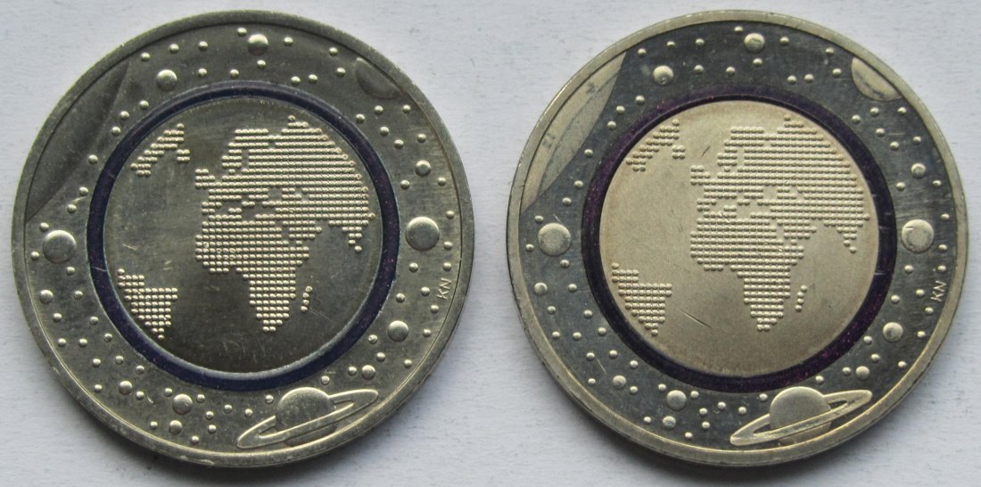  Deutschland: 5 Euro Planet Erde 2016, 2 Stück (G + J)   