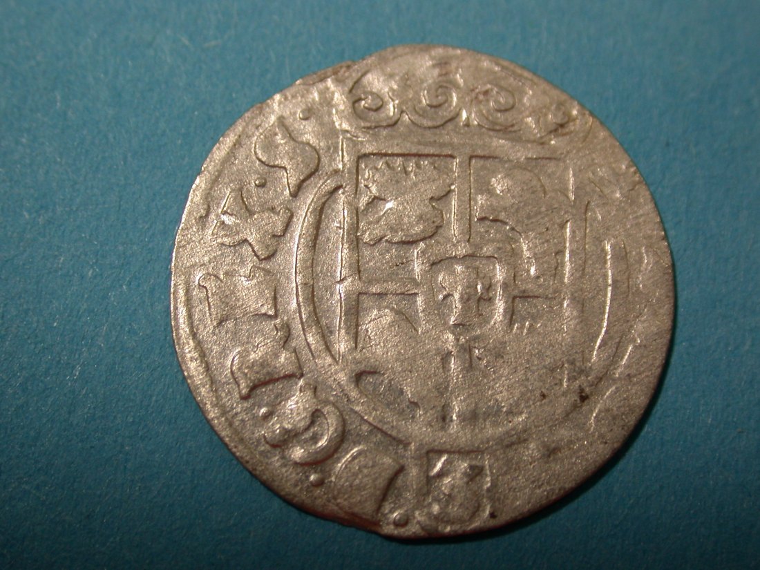  Polen unter Schweden 3 Pölker 1/24 Taler Elbing Gustav Adolf 1633 in f.schön  Originalbilder   