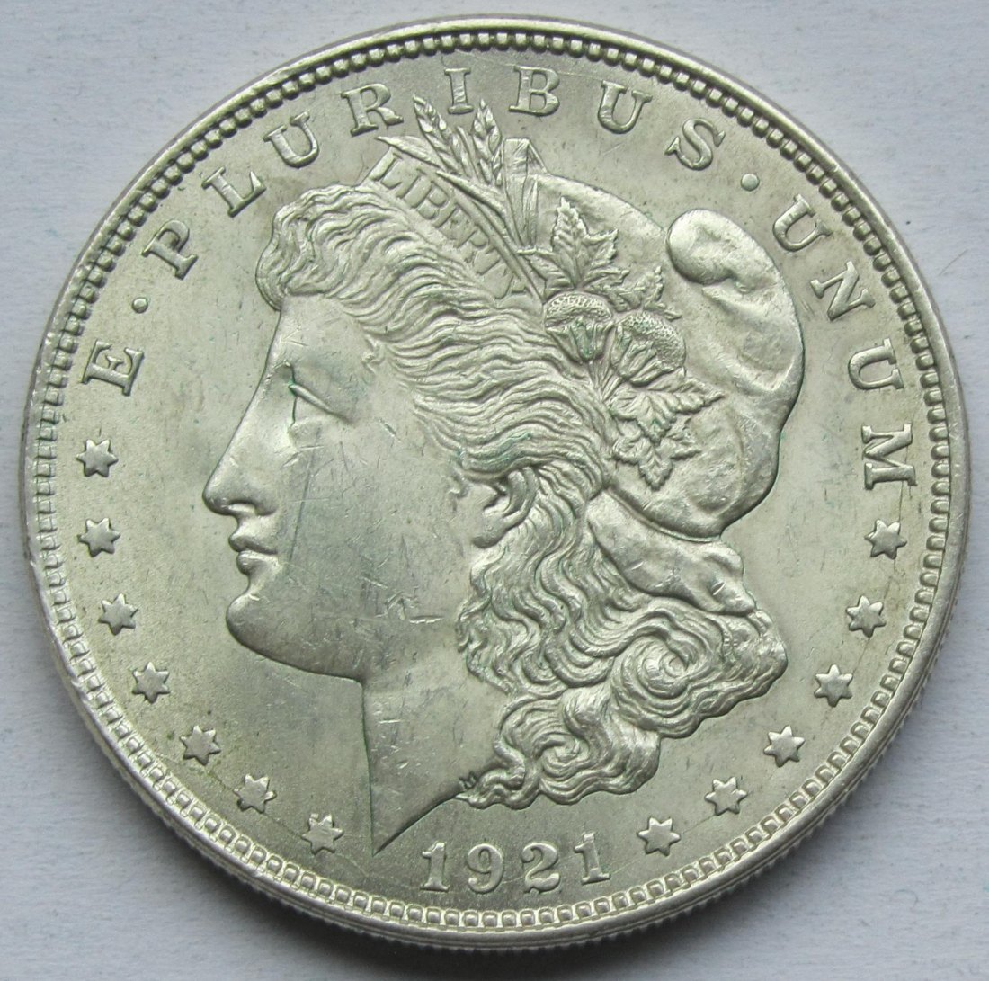  USA Vereinigte Staaten: 1 Dollar (Morgan-Dollar) 1921   