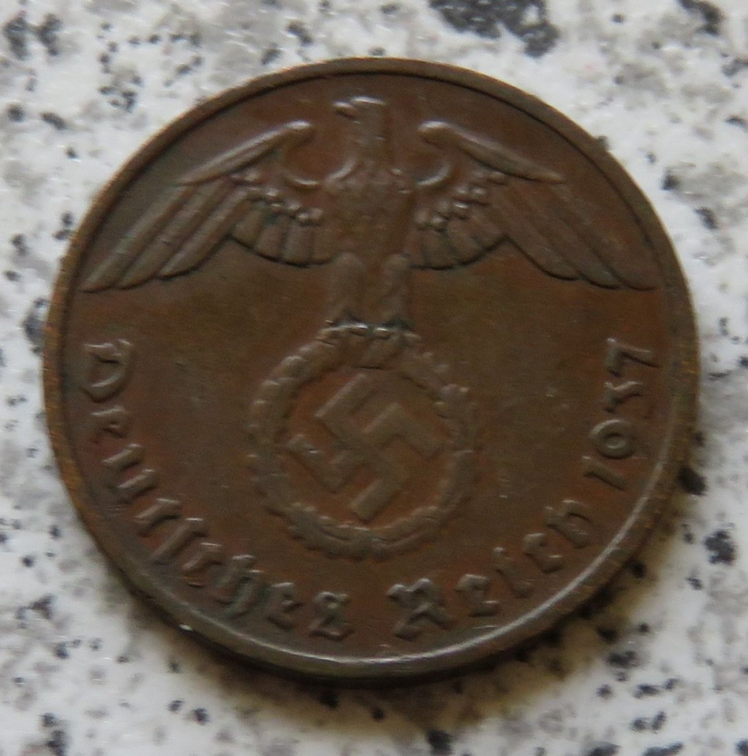  Drittes Reich 2 Reichspfennig 1937 G   