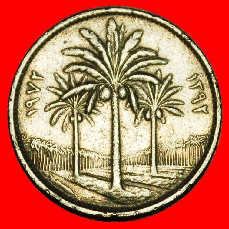  Ⰶ GREAT BRITAIN (1969-1981): IRAQ ★ 25 FILS 1392-1972 PALM TREES! LOW START ★ NO RESERVE!   