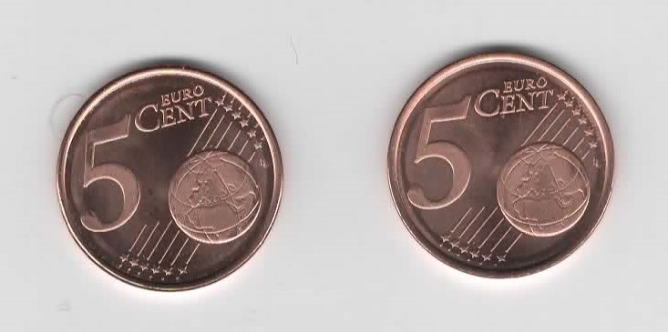  5 Cent Finnland 2005/2006 2 Münzen unzirkuliert   