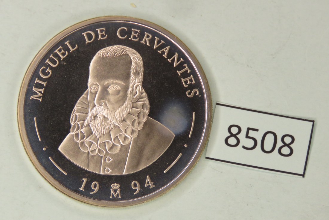  8508 Spanien 1994  5 Miguel Cervantes 33,62 g Silber 0.925   