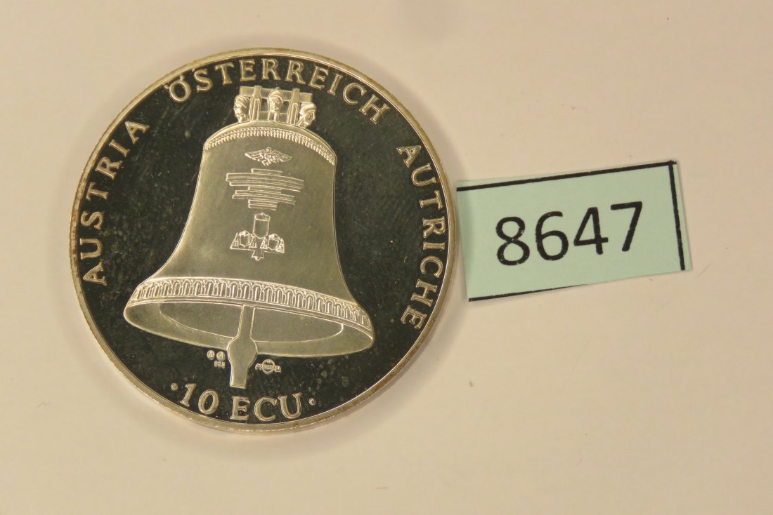  8647 Östereich 1994  10 ECU - Weihnachten -  25,3 g Silber 0.925   