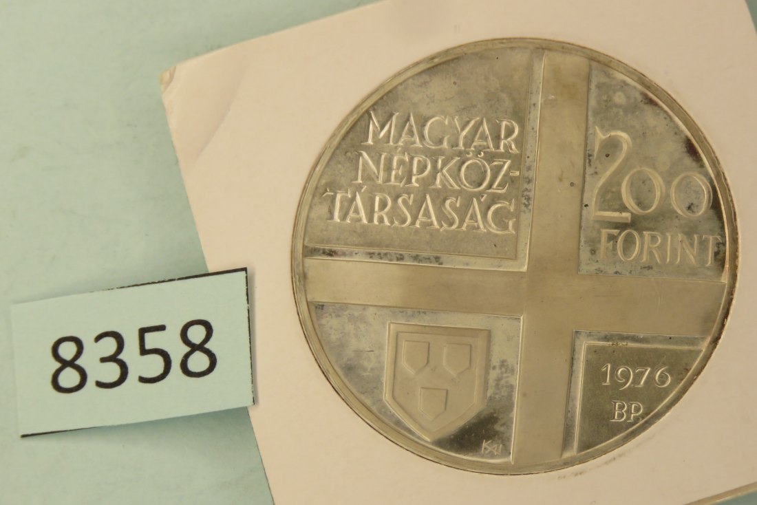  8358 Ungarn 1976  200 Forint  Gyula Derkovits   28 g Silber 0.640   