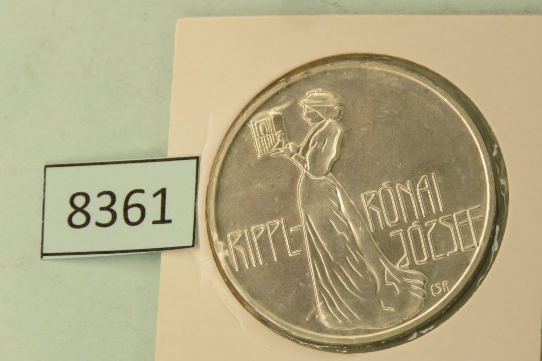  8361 Ungarn 1977  200 Forint  Rippl-Ronai   28 g Silber 0.640   