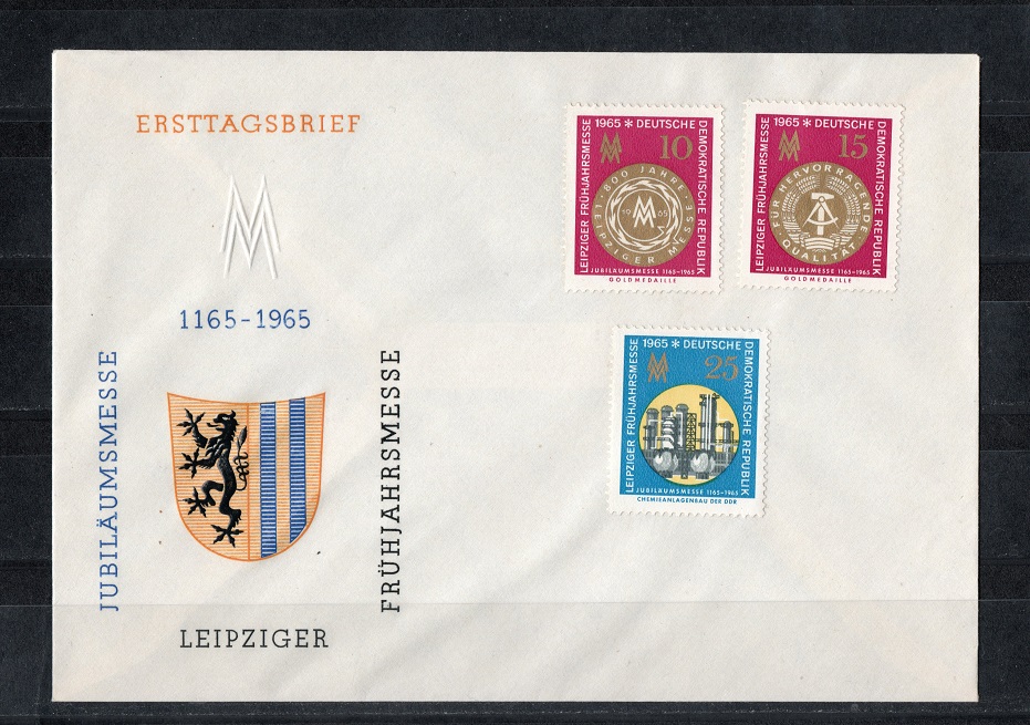  DDR 1965 Mi.1090-1092 Kompl.-Satz **Postfrisch auf ETB   