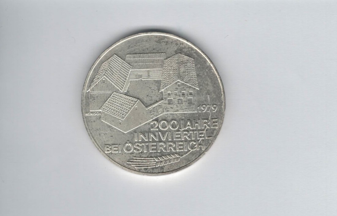  100 Schilling 1979 200 Jahre Innviertel bei Österreich silber Österreich 2.Rep (01914/22)   