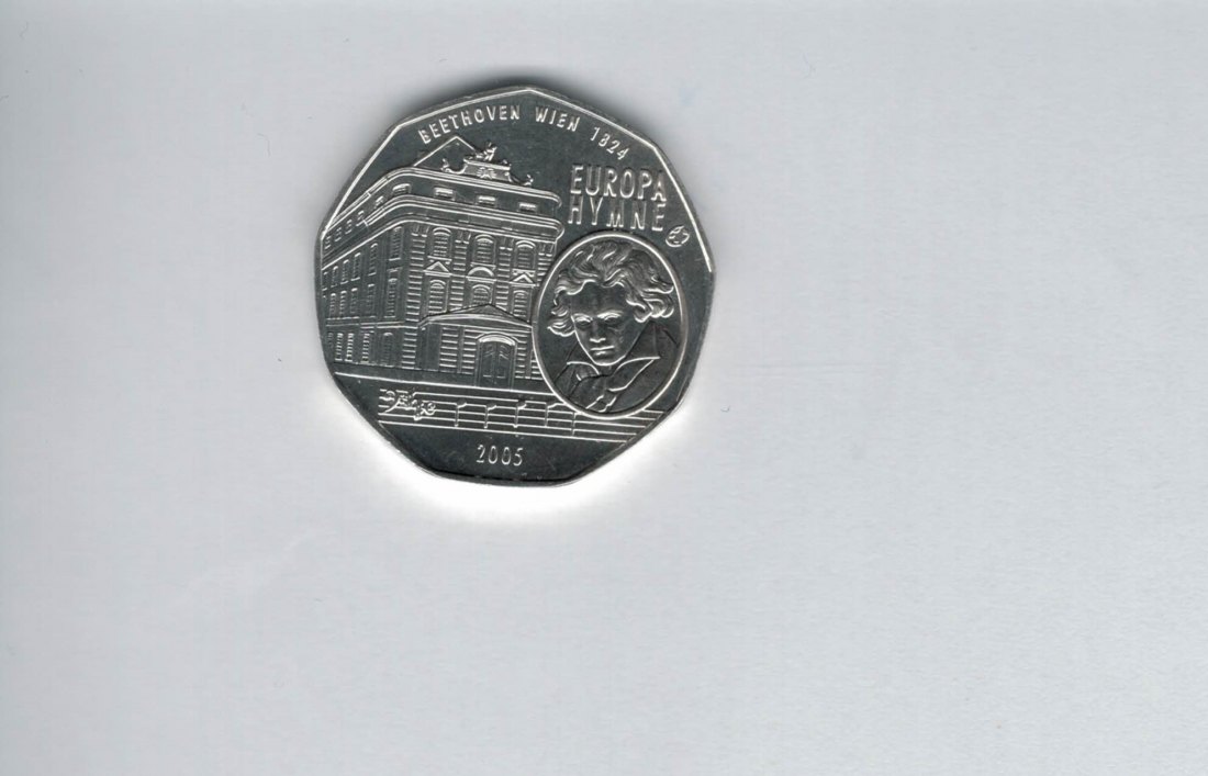  5 Euro 2005 Europahymne Österreich silber 8g Spittalgold9800 (04974/6)   