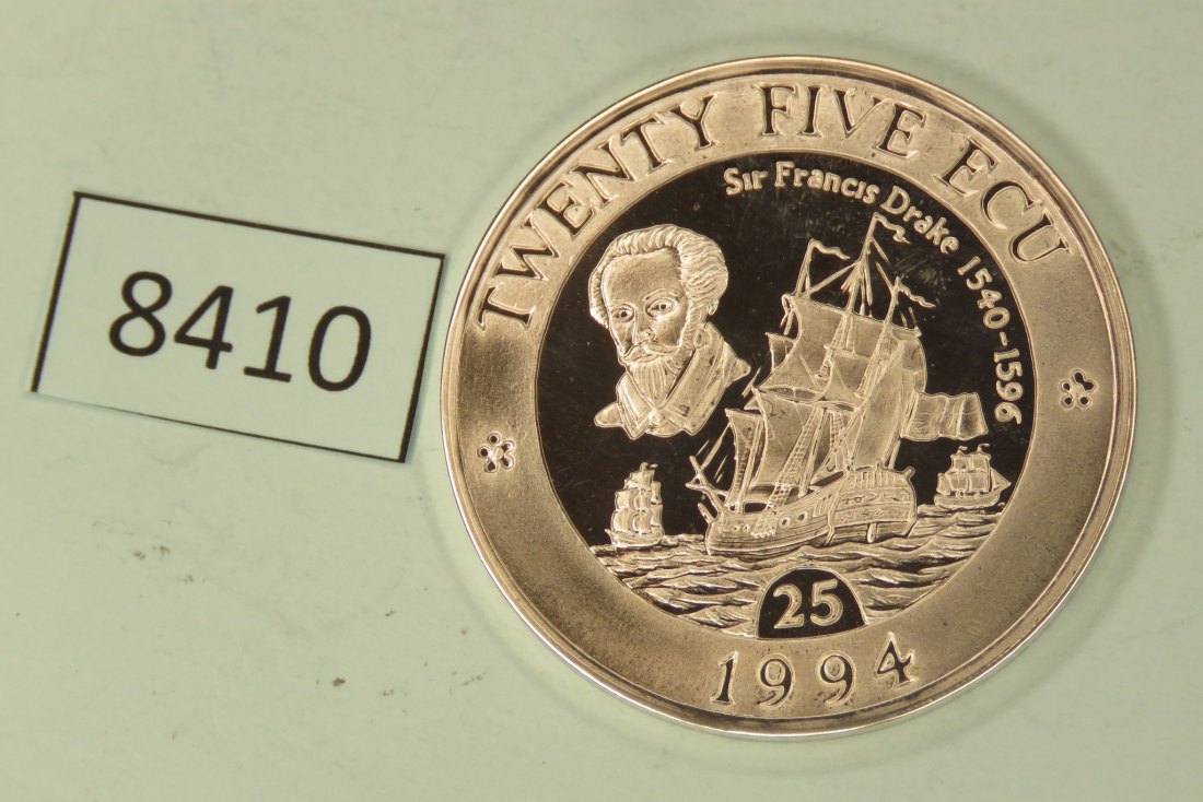  8410 UNITED KINGDOM 1994 - 25 ECU - Sir Francis Drake 22,8 g Silber 0.925   