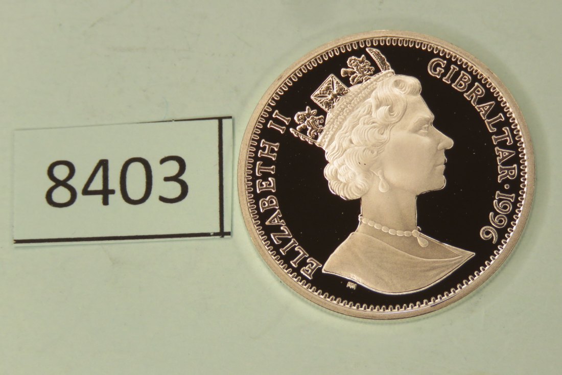  8403  Gibraltar 1996 - 14 ECU - Napoleon - 10 g Silber 0.925   