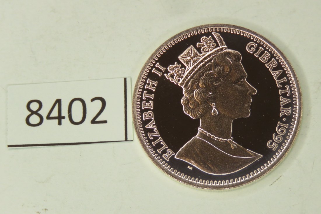  8402  Gibraltar 1995 - 14 ECU - Triumphbogen - 10 g Silber 0.925   