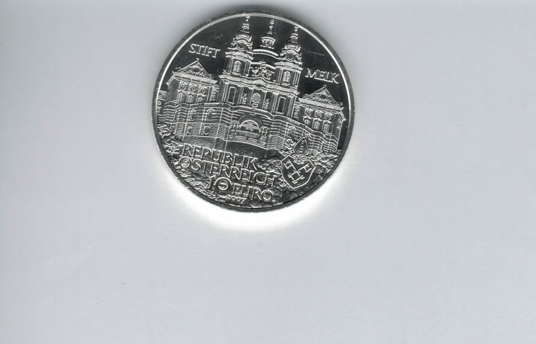  10 Euro 2007 Stift Melk silber 925/16g Österreich Spittalgold9800 (4971/11   