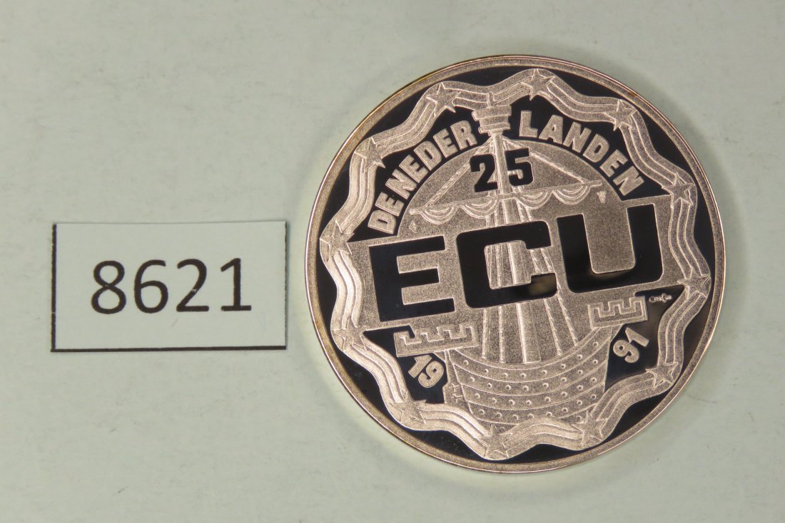  8621 Niederlande 1991 - 25 ECU - Erasmus - 25 g Silber 0.925   