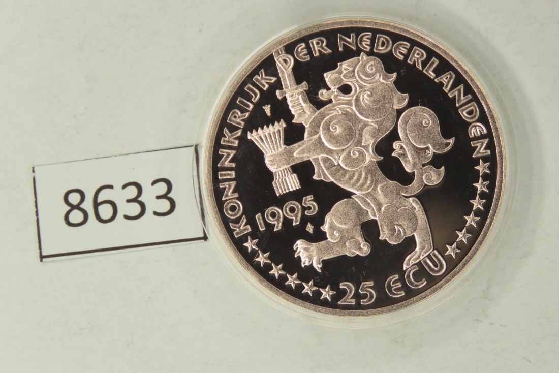  8633 Niederlande 1995 - 25 ECU - Grotius - 25 g Silber 0.925   