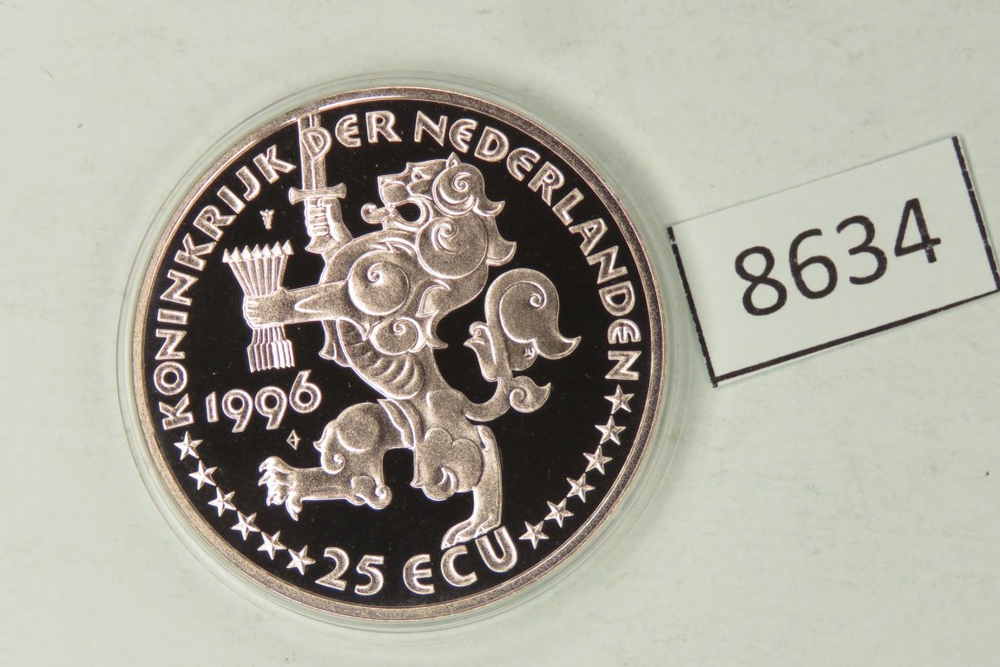  8634 Niederlande 1996 - 25 ECU - Jacob van Campen - 25 g Silber 0.925   