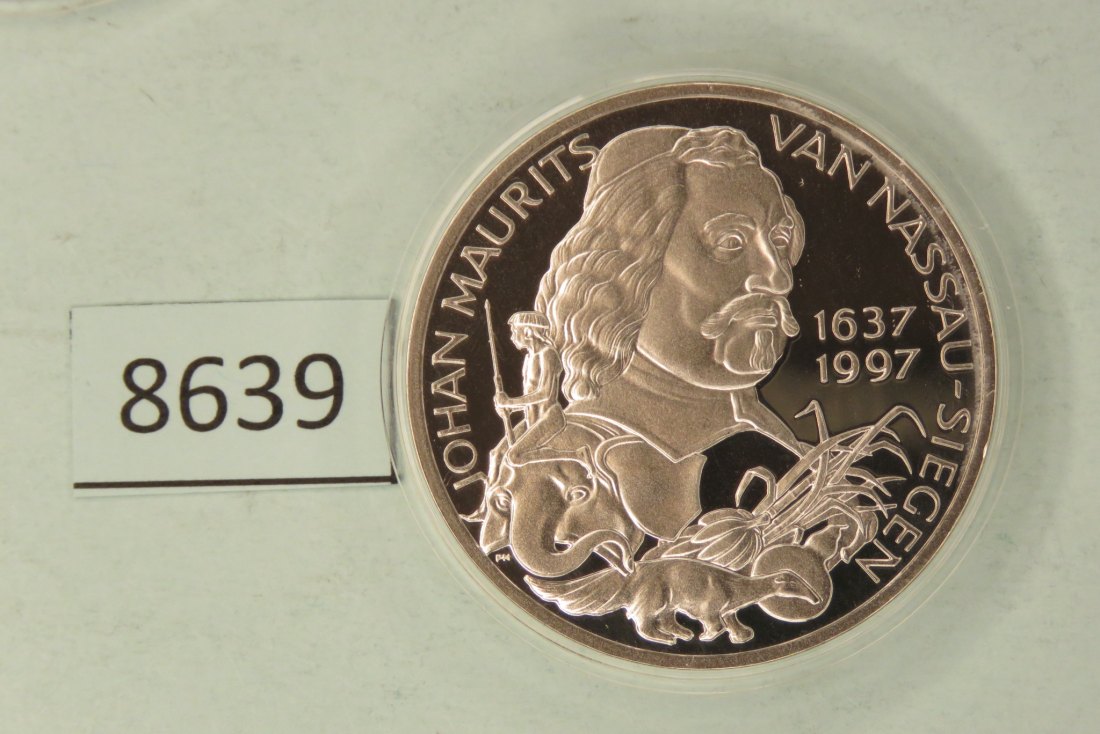  8639 Niederlande 1997 - 25 ECU - J.M.van Nassau-Siegen - 25 g Silber 0.925   