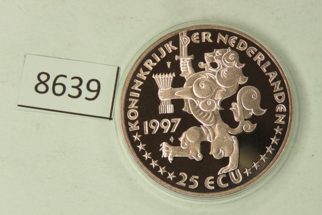  8639 Niederlande 1997 - 25 ECU - J.M.van Nassau-Siegen - 25 g Silber 0.925   