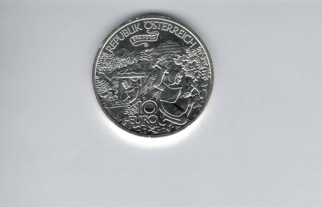  10 Euro 2010 Erzberg silber 925/16g Österreich Spittalgold9800 (4971/17   