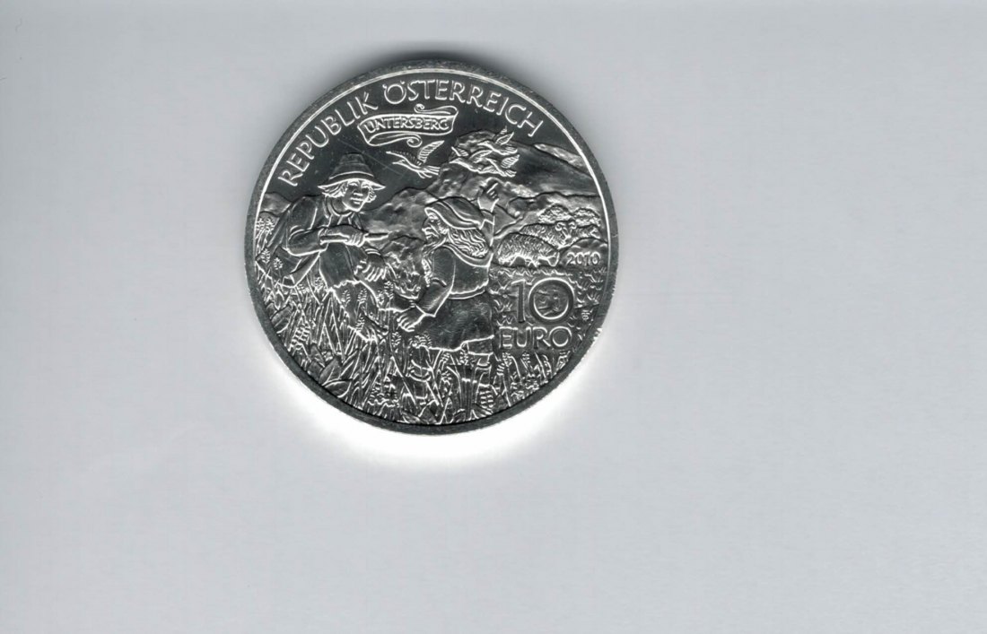  10 Euro 2010 Untersberg Karl der Große silber 925/16g Österreich Spittalgold9800 (4971/18   