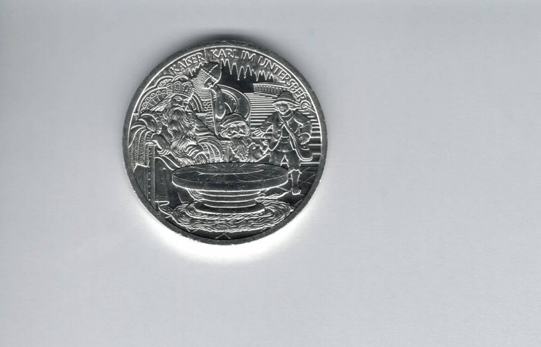  10 Euro 2010 Untersberg Karl der Große silber 925/16g Österreich Spittalgold9800 (4971/18   