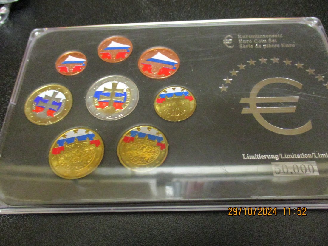  Slowakei Krusmünzensatz Euro Coin Set   