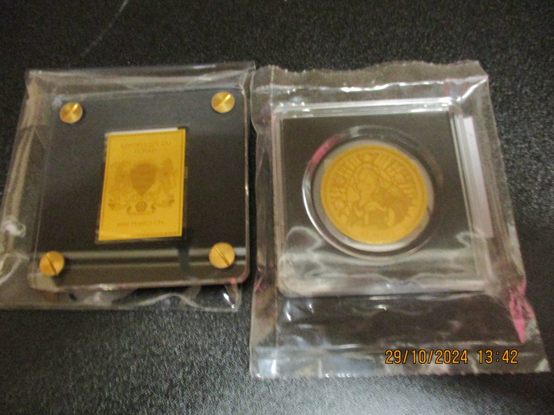  2 Münzen 999er Gold 1/200 oz mit Zertifikat/ M11   