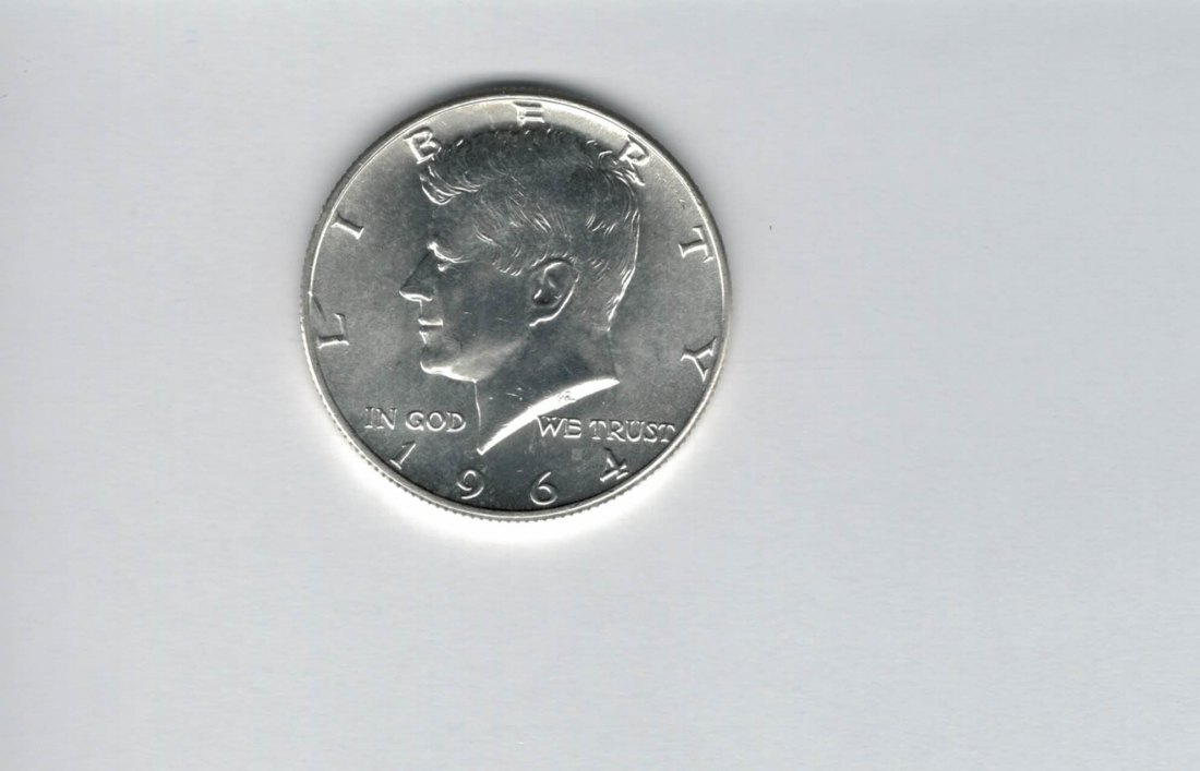  1/2 Dollar 1964 half Kennedy silber 900/11,25g fein USA Spittalgold9800 (5095   